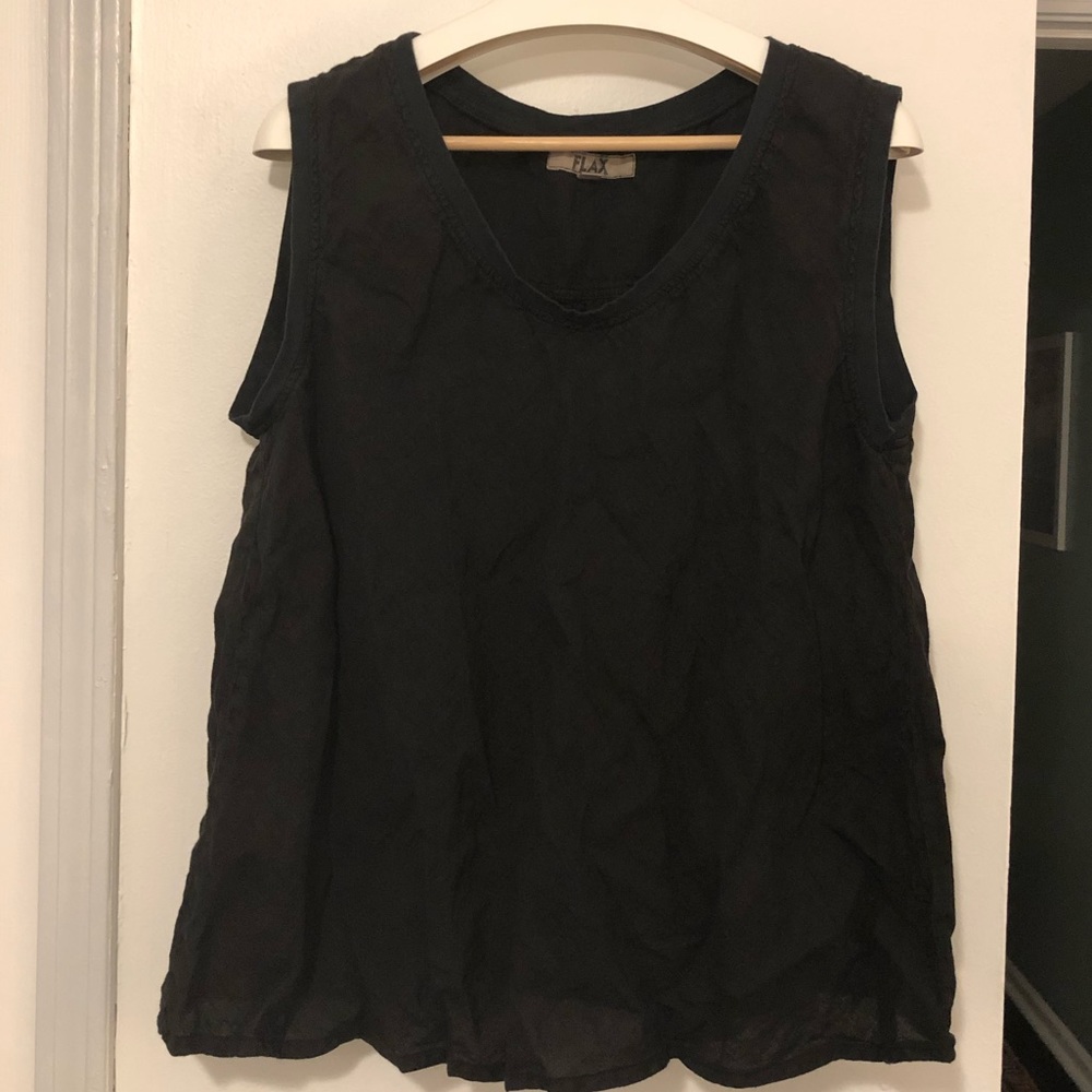 Flax linen tank